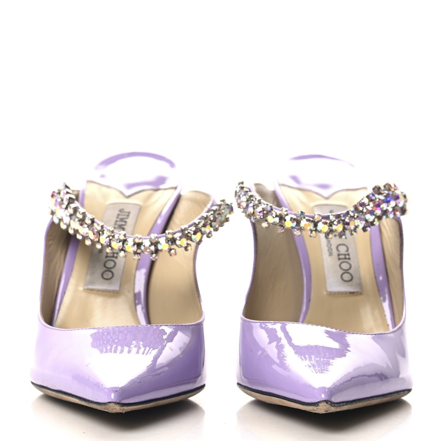 Patent Crystal Bing 100 Pumps 38.5 Wisteria