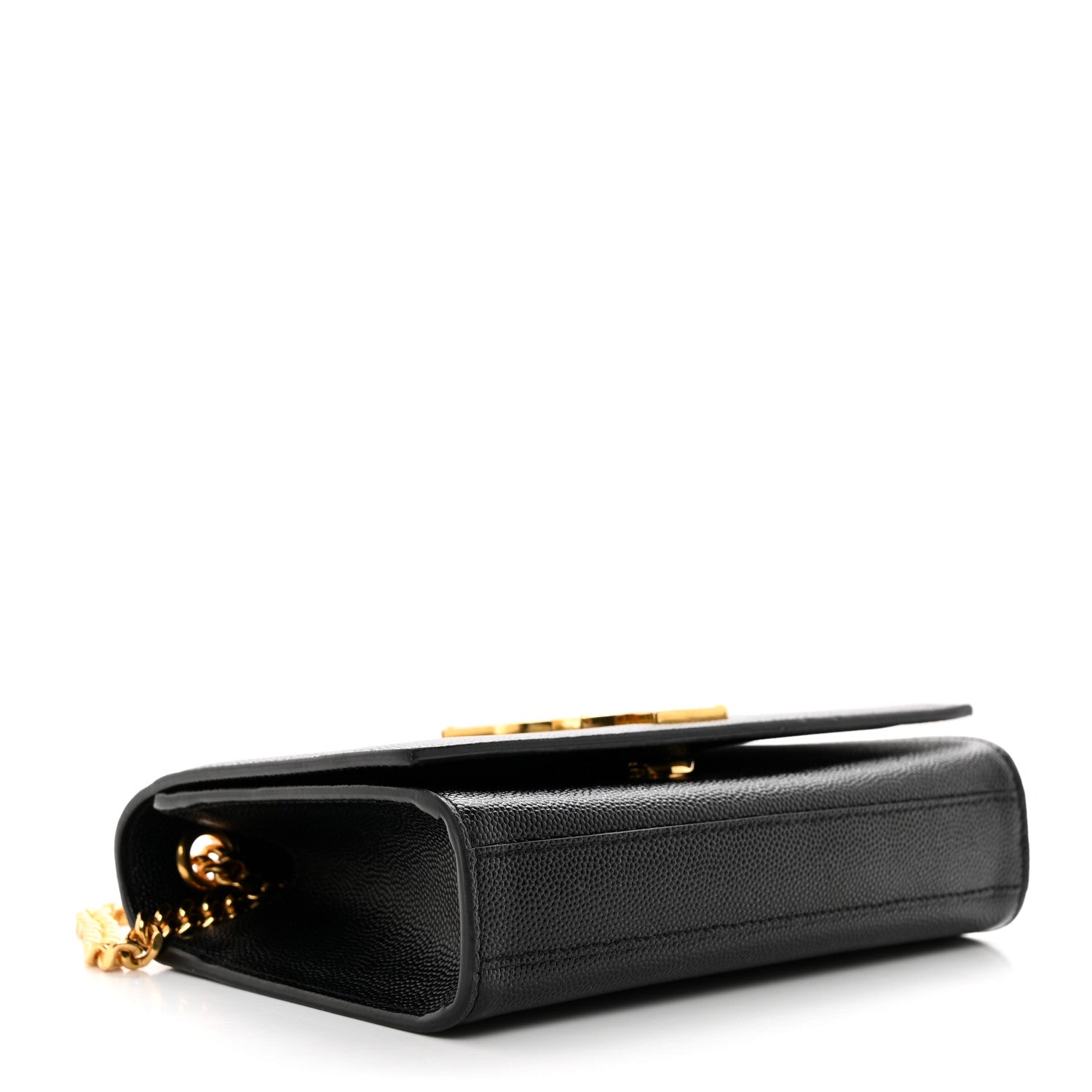 Saint Laurent Grain De Poudre Small Monogram Kate Satchel Black 4 of 10