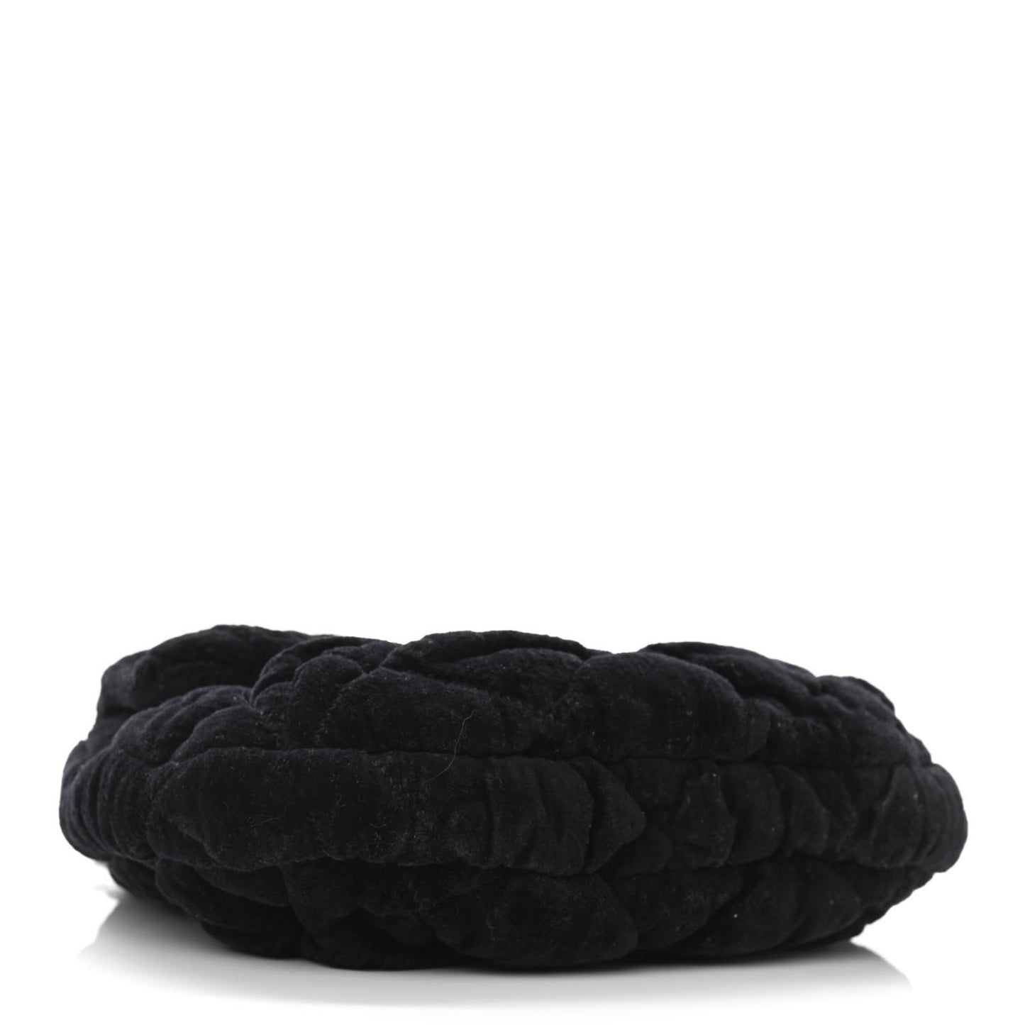 Velvet Mini Bubble Quilt Flap Black