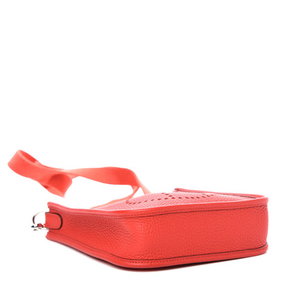 Hermes Taurillon Clemence Evelyne TPM Rouge De Coeur 4 of 11
