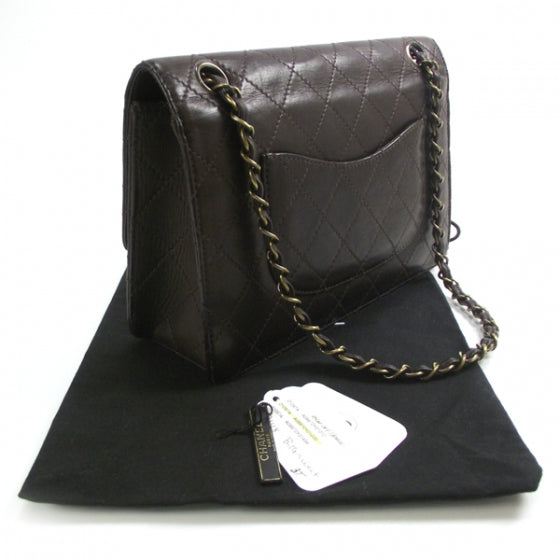 Chanel Lambskin Medium Flap Dark Brown 3 of 12