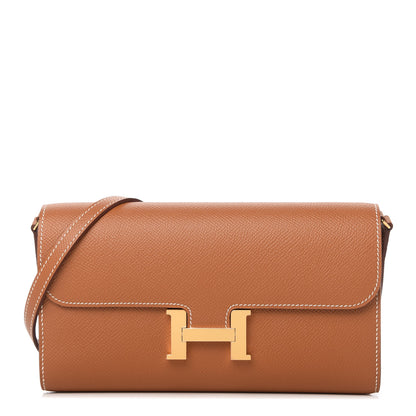Hermes Epsom Constance Long Wallet To Go Gold 1 of 10