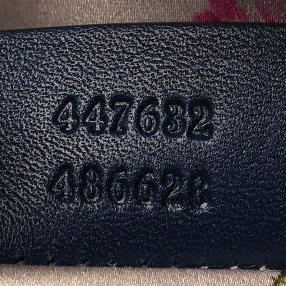 Gucci Denim Matelasse Small Pearly GG Marmont Chain Shoulder Bag Blue 7 of 10