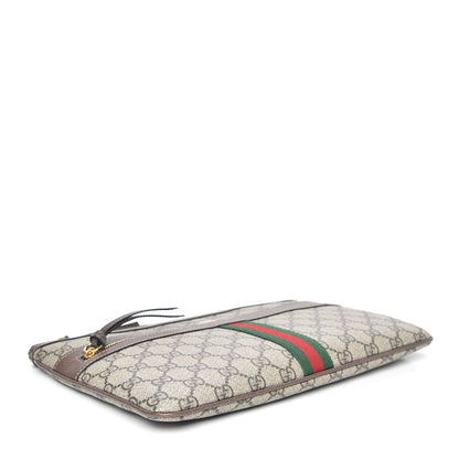 Gucci GG Supreme Monogram Large Ophidia Pouch Clutch Brown 4 of 9