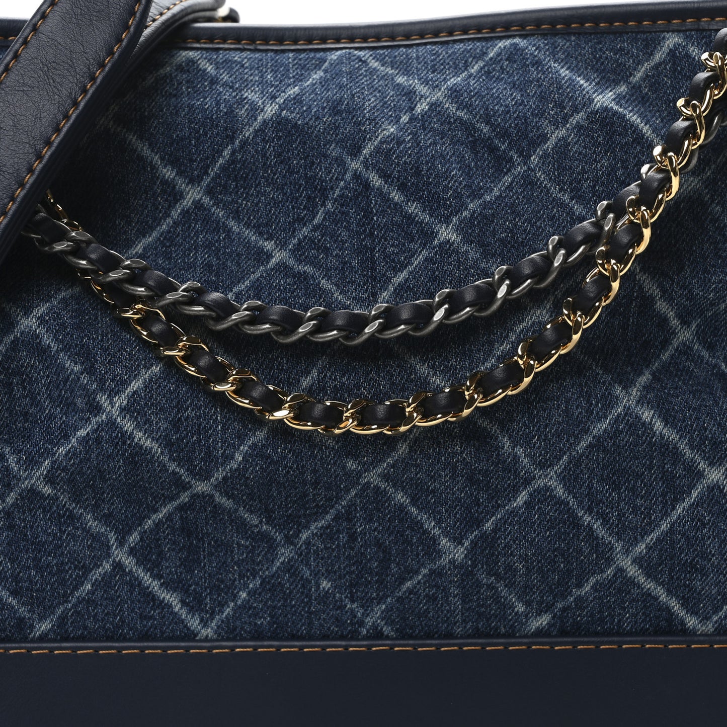 Denim Calfskin Medium Gabrielle Hobo Blue