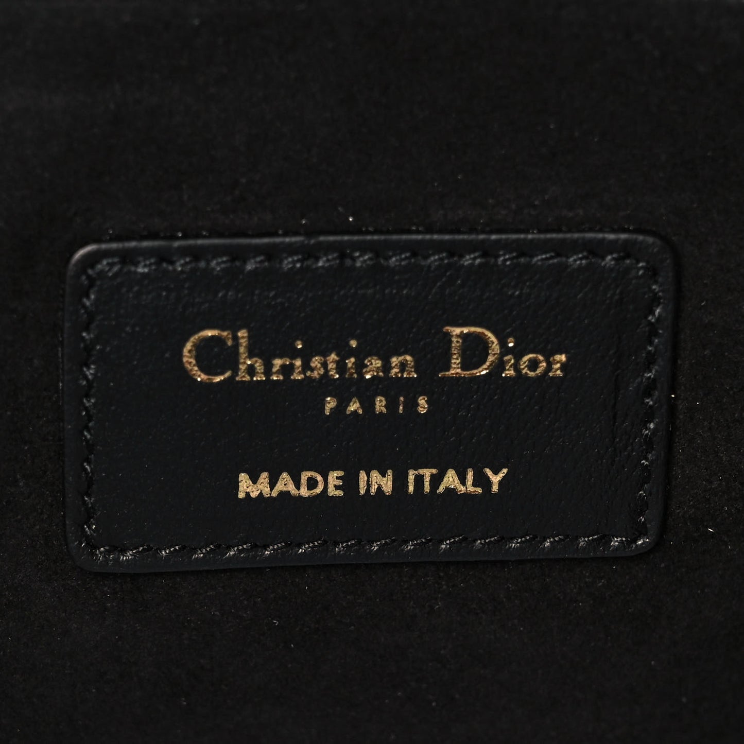 Calfskin Embossed Logo Zip Clutch Black
