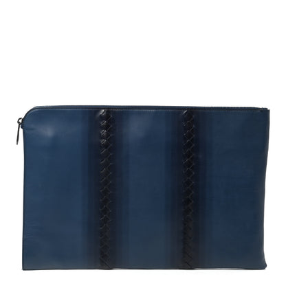 Bottega Veneta Nappa Braided Document Case Navy 1 of 10