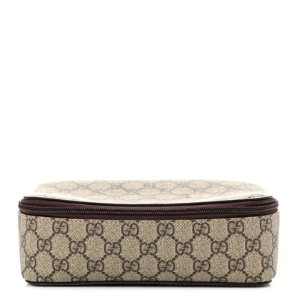 Gucci GG Supreme Monogram Mini Packing Cube Beige Ebony New Acero 1 of 11