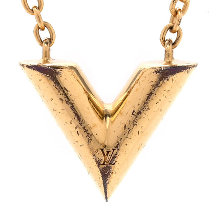 Louis Vuitton Essential V Necklace Gold 4 of 7