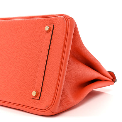 Hermes Togo BIRKIN 35 Orange Poppy 10 of 10