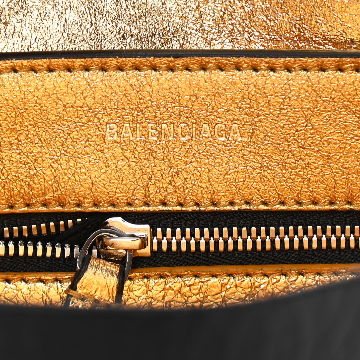 Textured Patent Calfskin XXS Everyday Tote Black