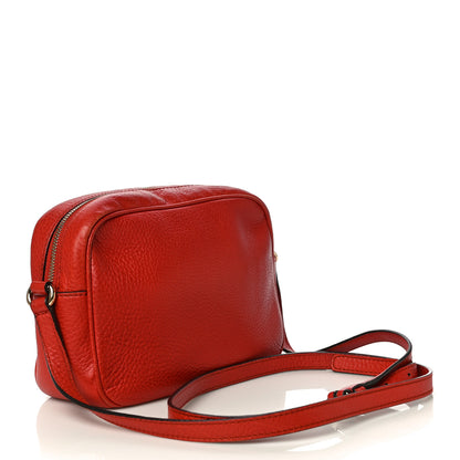 Gucci Pebbled Calfskin Small Soho Disco Bag Tabasco Red 2 of 14