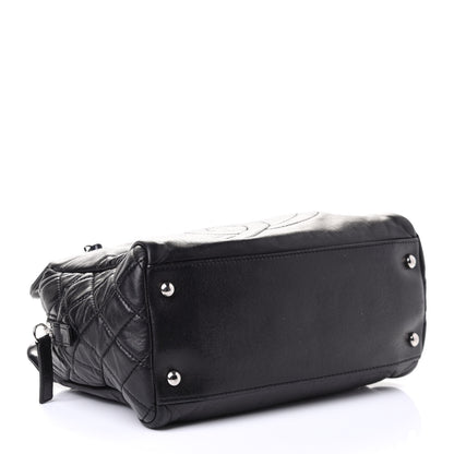 Chanel Calfskin Quilted CC Framed Bag Black 3 of 5