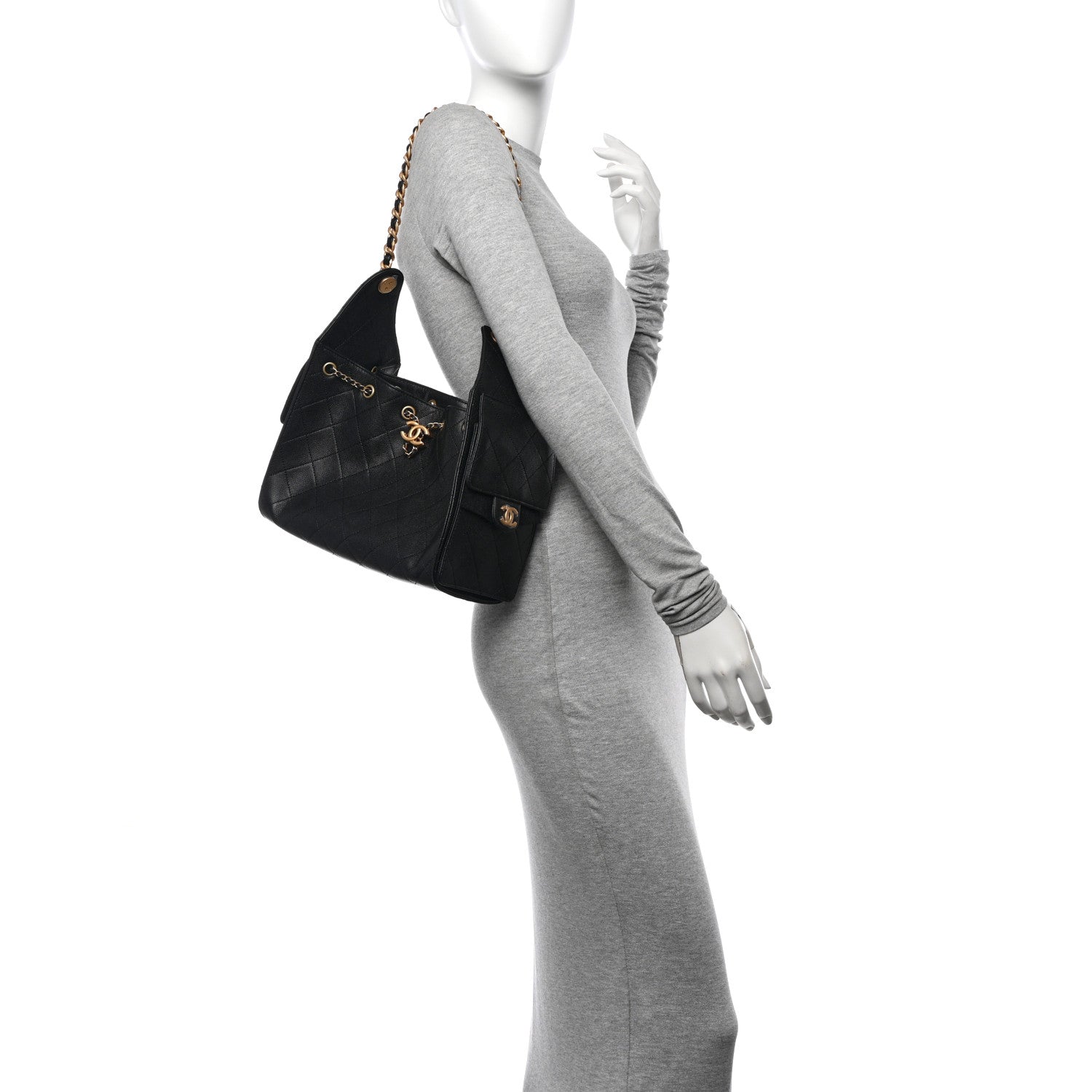 Chanel Caviar Quilted Small Chanel 25 Handbag Black 2 of 11