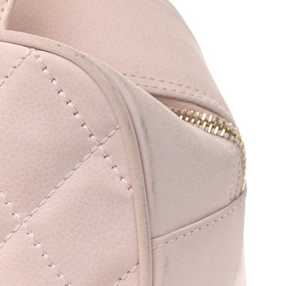 Chanel Caviar Quilted Small Bowler Tassel Pink 15 of 20