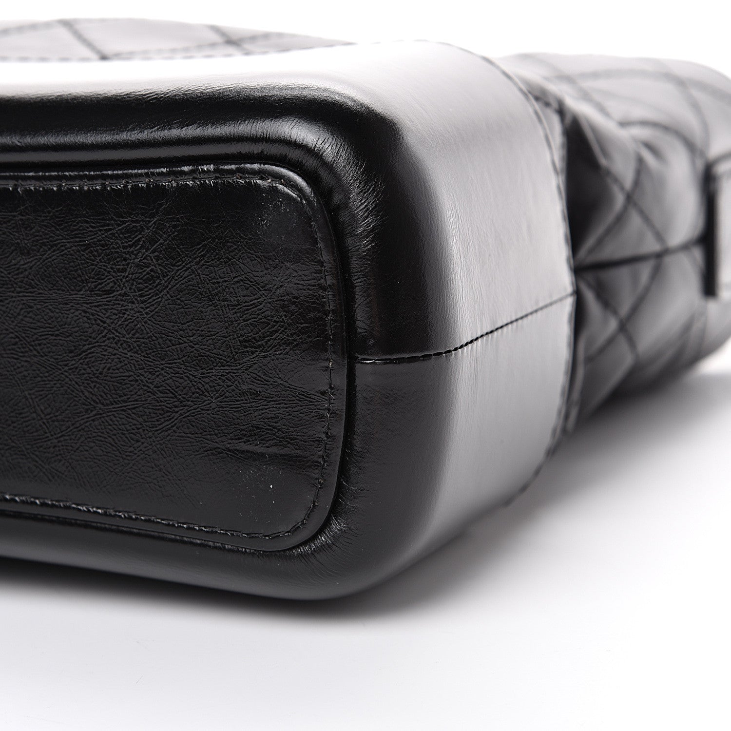 Chanel Aged Calfskin Quilted Medium Gabrielle Hobo Black 9 of 9