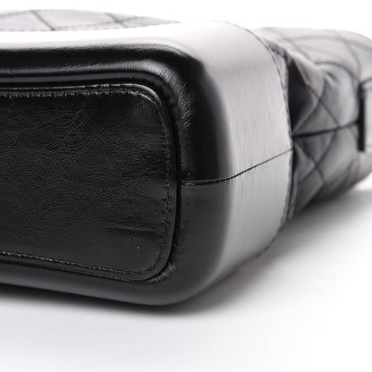 Chanel Aged Calfskin Quilted Medium Gabrielle Hobo Black 9 of 9