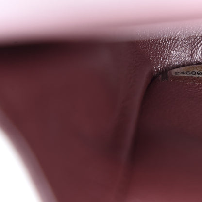 Chanel Metallic Lambskin Quilted Medium Double Flap Pink 9 of 10