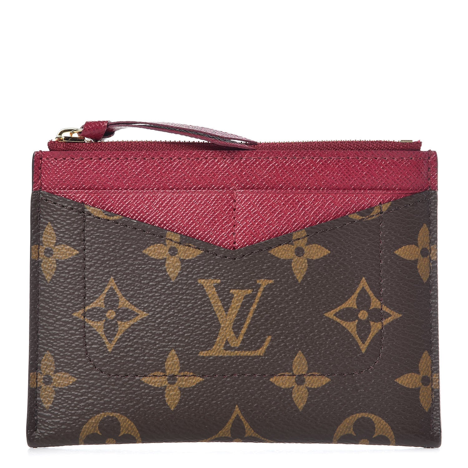 Louis Vuitton Monogram Zipped Card Holder Fuchsia 1 of 6