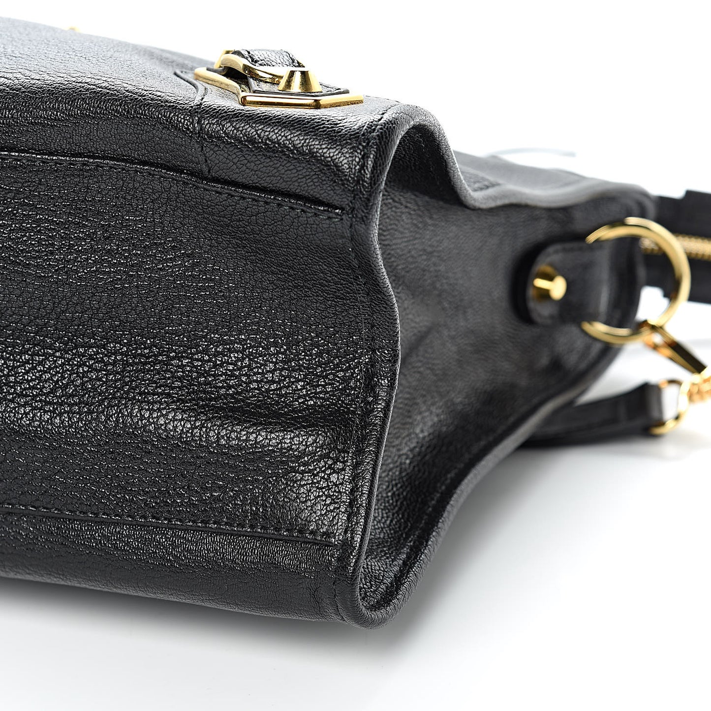 Chevre Gold Metallic Edge Hardware City Black