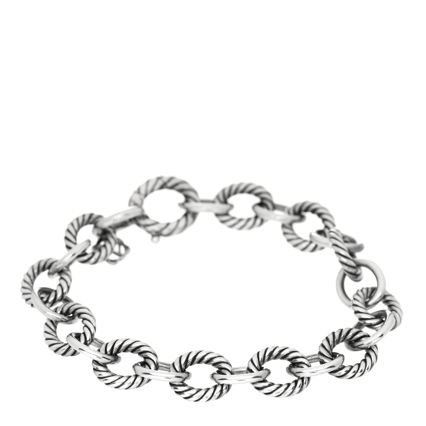 Sterling Silver 10mm Medium Oval Link Bracelet