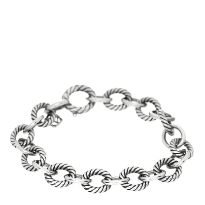 David Yurman Sterling Silver 10mm Medium Oval Link Bracelet 1 of 4