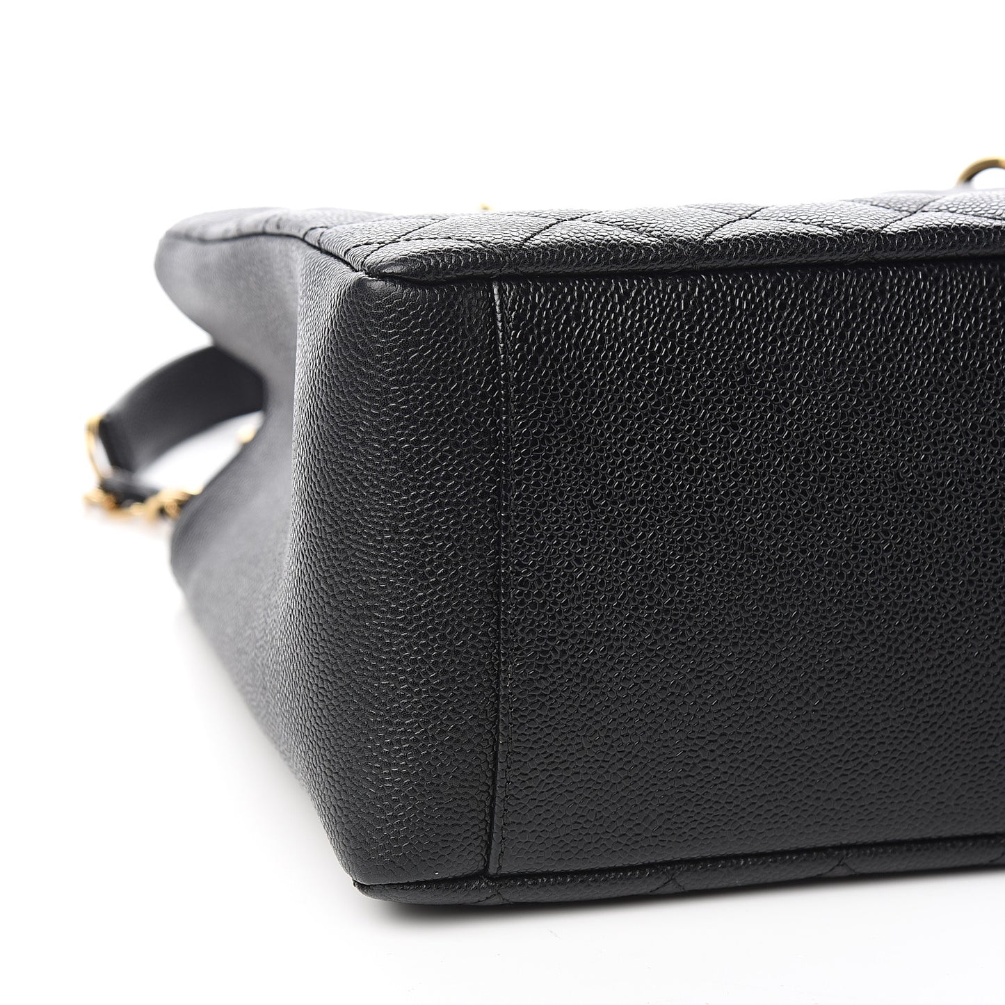 Caviar Quilted Grand Shopping Tote GST Black