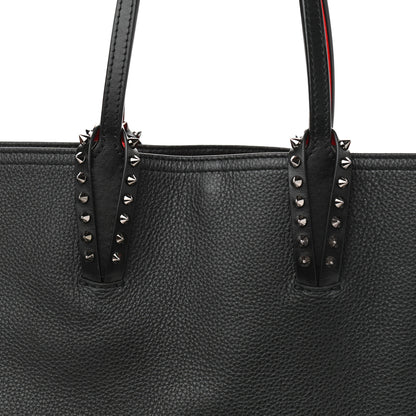 Christian Louboutin Calfskin Spikes Small East West Cabata Tote Black 9 of 12