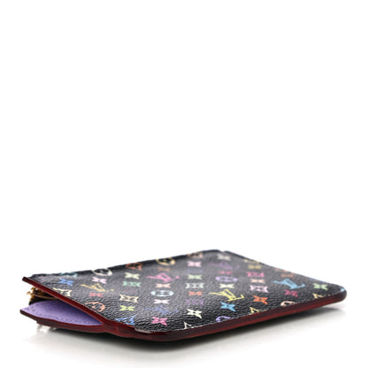 Louis Vuitton Monogram Multicolor Key Pouch Black Violet 4 of 9