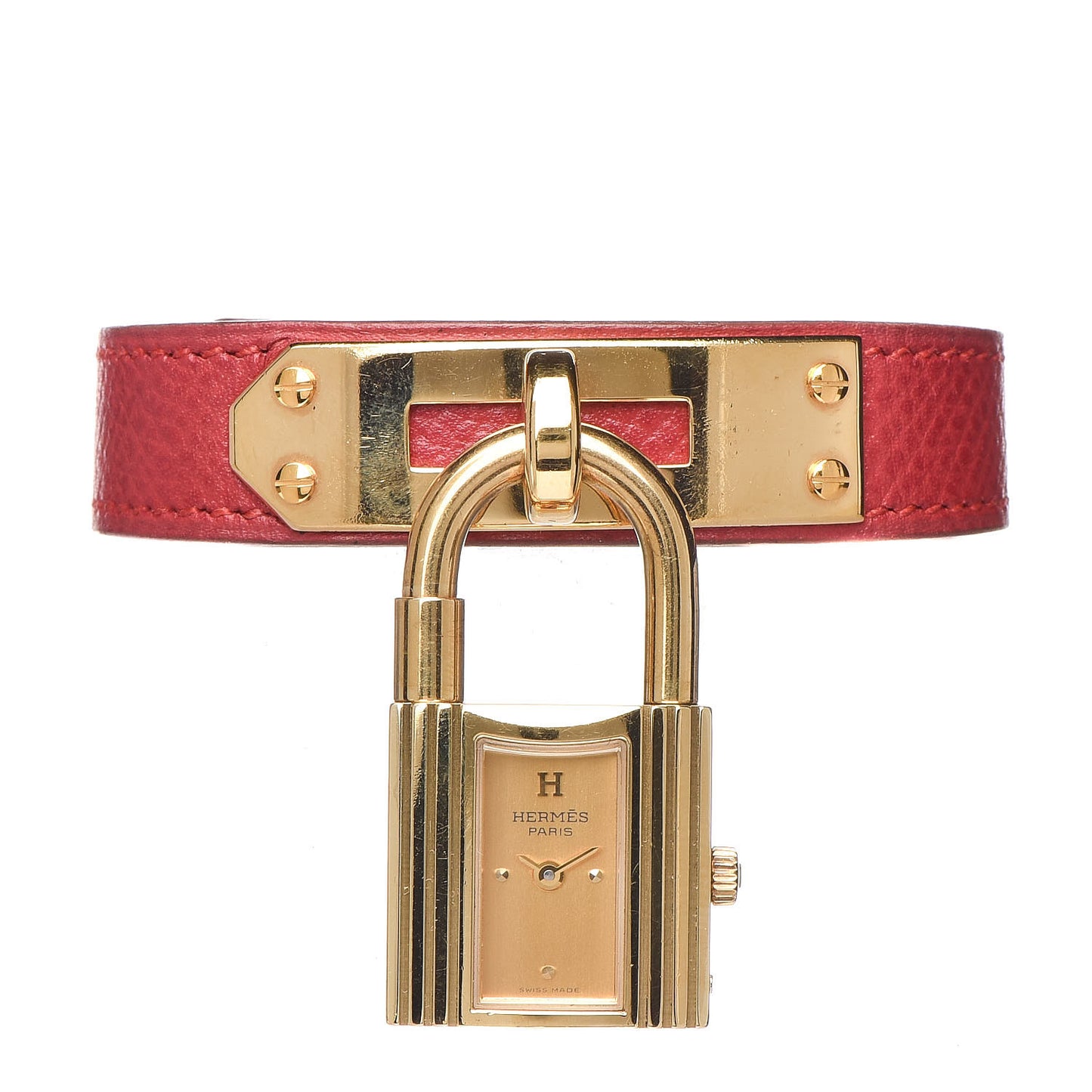 Stainless Steel Courchevel 20mm Kelly Cadena Quartz Watch Rouge