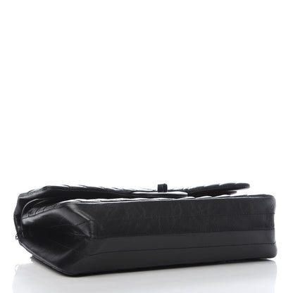 Chanel Aged Calfskin Chevron Quilted 2.55 Reissue 225 Flap So Black 4 of 10