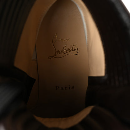 Christian Louboutin En Hiver Mixed Dual-Zip 70 Booties 38 Arabica 8 of 9