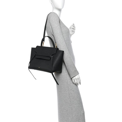 Celine Grained Calfskin Mini Belt Bag Black 2 of 10