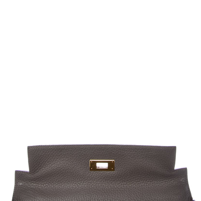 Hermes Taurillon Clemence Kelly Retourne 28 Etain 15 of 42