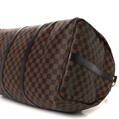 Louis Vuitton Damier Ebene Keepall Bandouliere 55 11 of 11