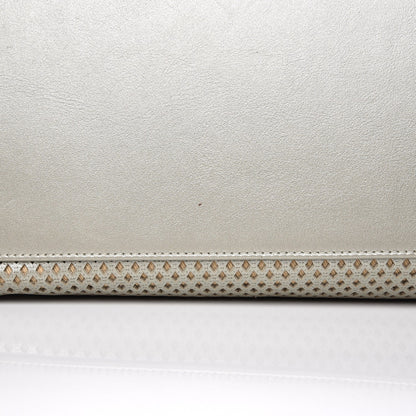 Chanel Metallic Calfskin Perforated Up In The Air Tote Silver 11 of 12