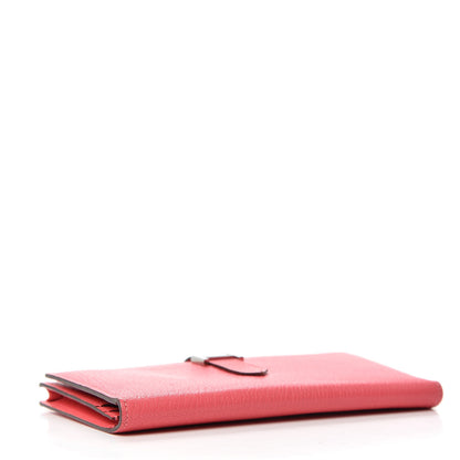 Hermes Chevre Mysore Bearn Gusset Wallet Rose Azalee 4 of 6