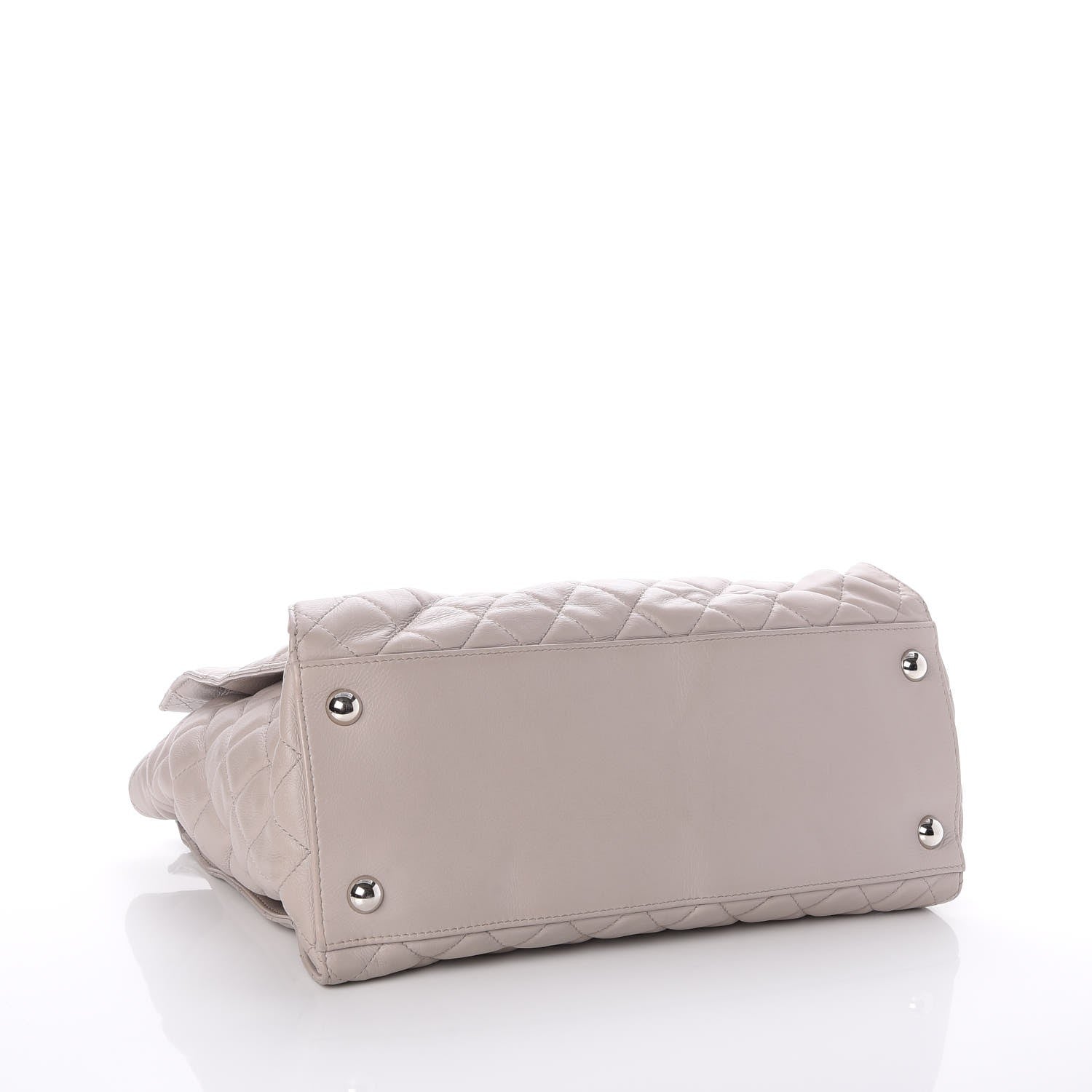 Chanel Calfskin Quilted Large Chic and Soft Shopping Tote Light Beige 5 of 10