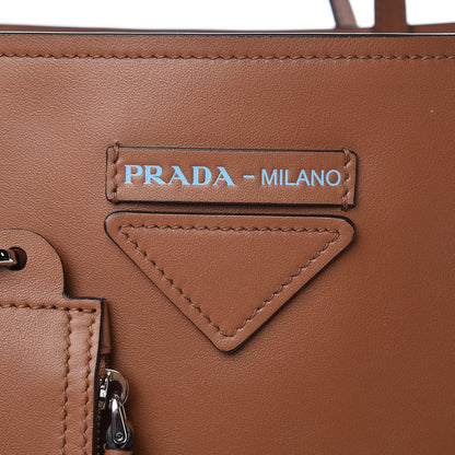 Prada Calfskin Large Concept Shopper Tote Cuoio 8 of 10