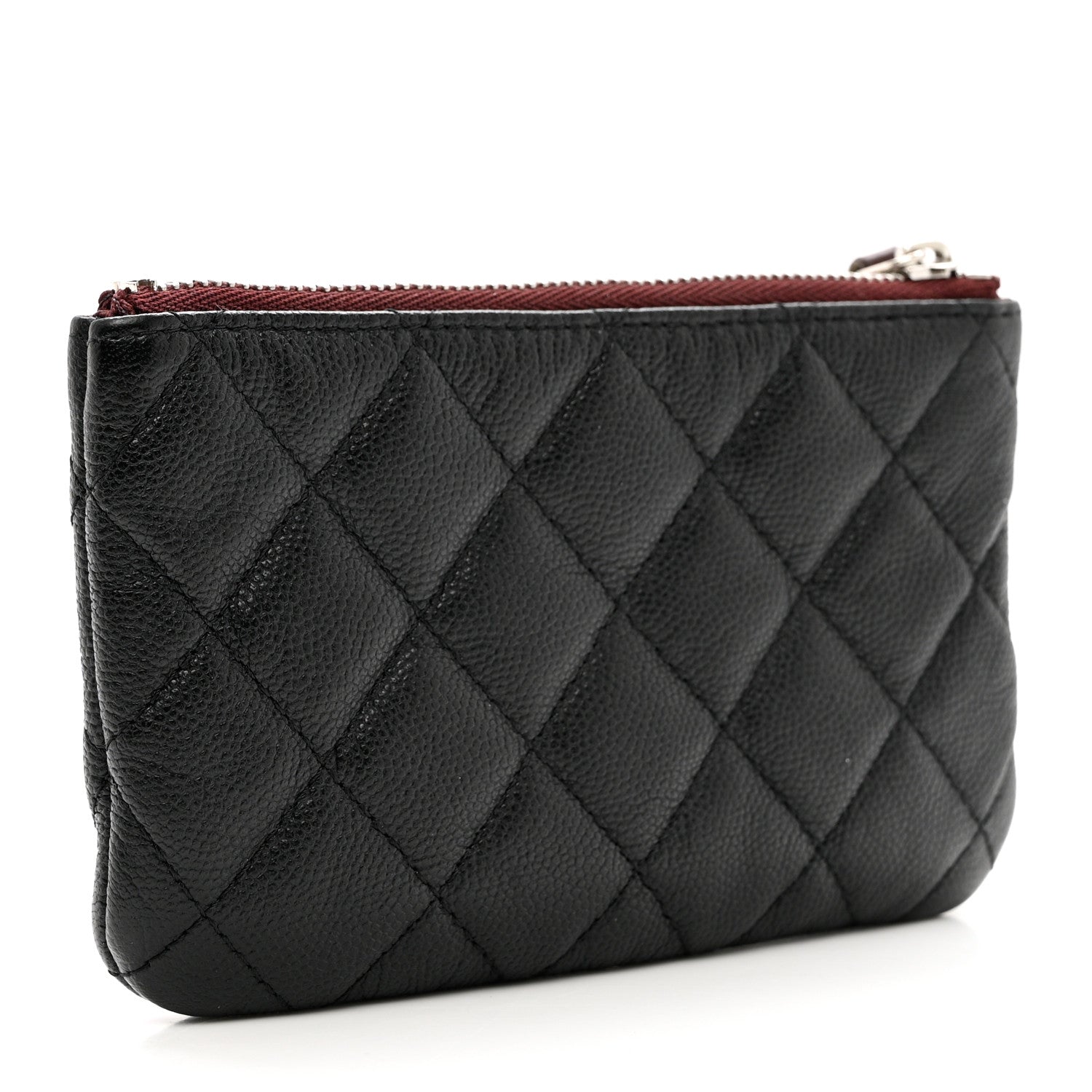 Chanel Caviar Quilted Small Cosmetic Case Black 3 of 8