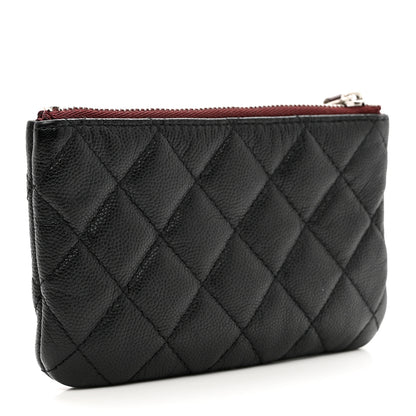 Chanel Caviar Quilted Small Cosmetic Case Black 3 of 8