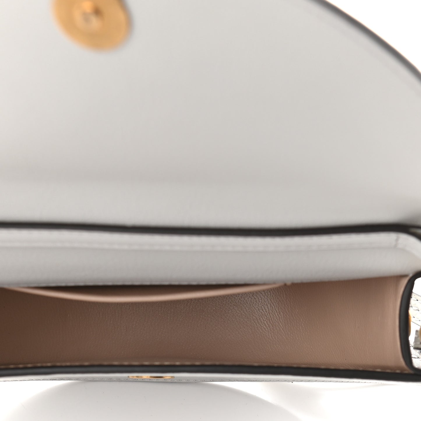 Calfskin Small Nile Bracelet Minaudiere Bag Motty Grey