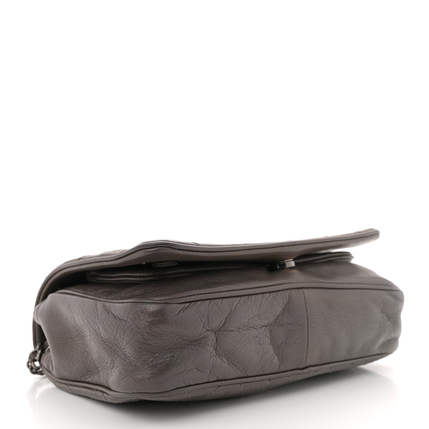 Chanel Lambskin Quilted Single Flap Grey 4 of 11