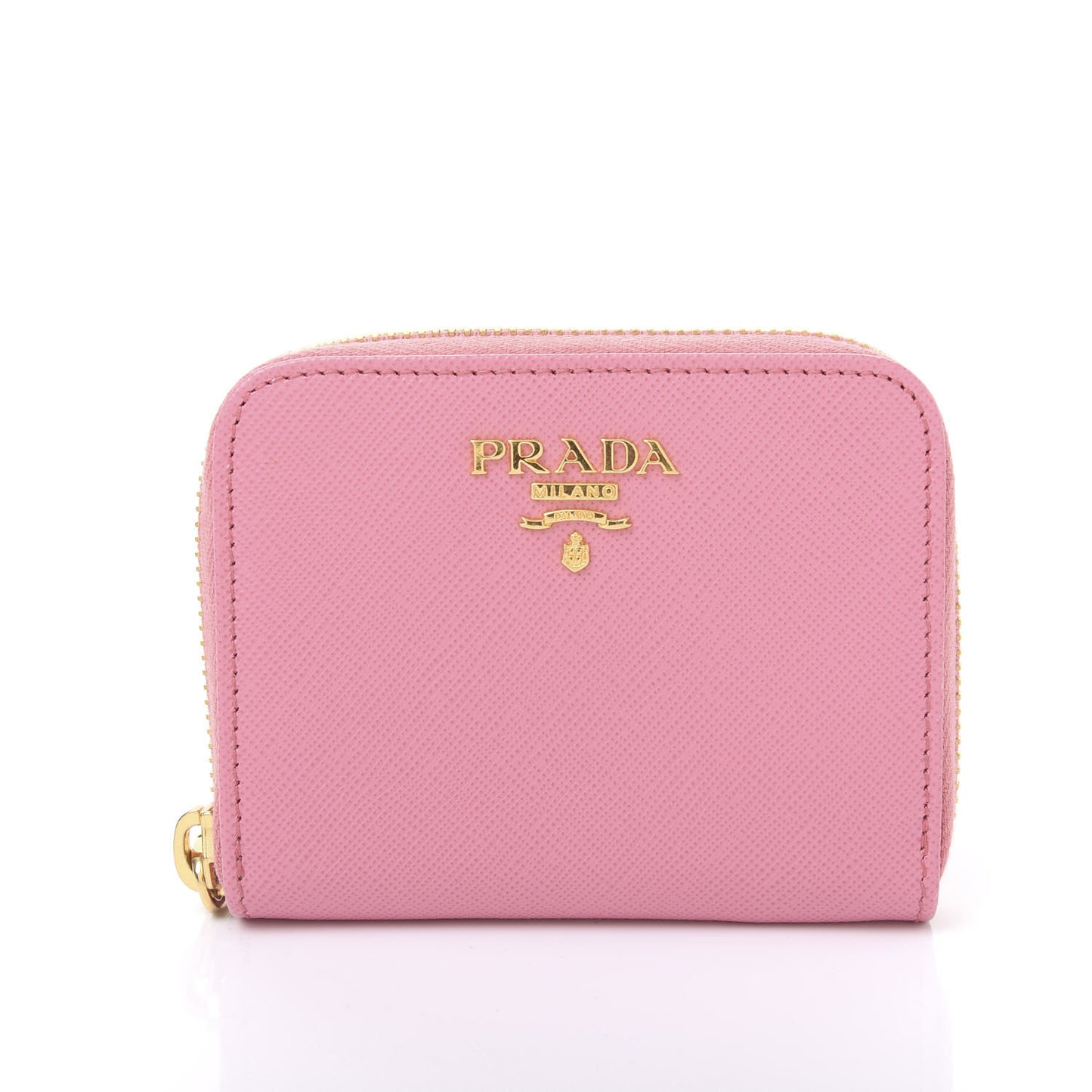 Saffiano Metal Zip Coin Purse Geranio