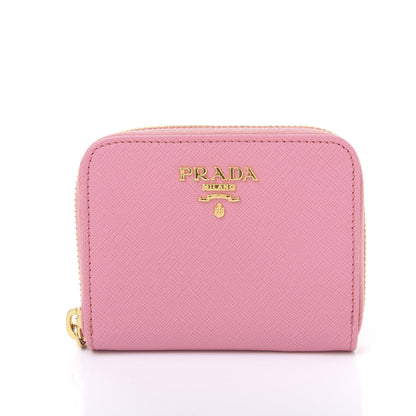 Prada Saffiano Metal Zip Coin Purse Geranio 9 of 11