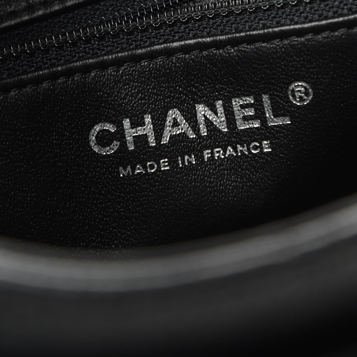 Chanel Caviar Quilted CC Accordion Shopping Bag Black 6 of 9