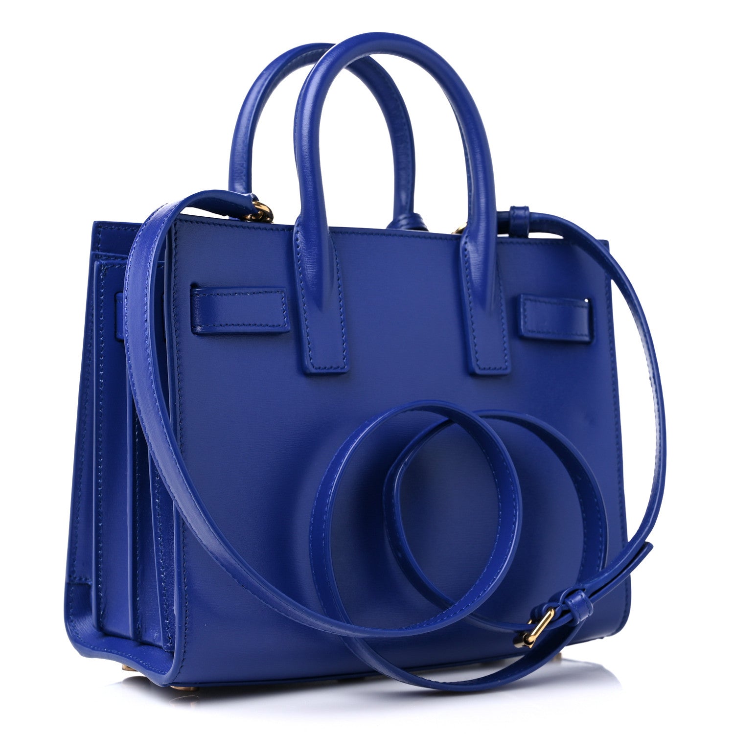 Saint Laurent Calfskin Nano Sac De Jour Royal Blue 3 of 11
