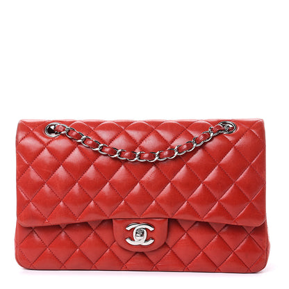 Chanel Lambskin Quilted Medium Double Flap Red 1 of 20