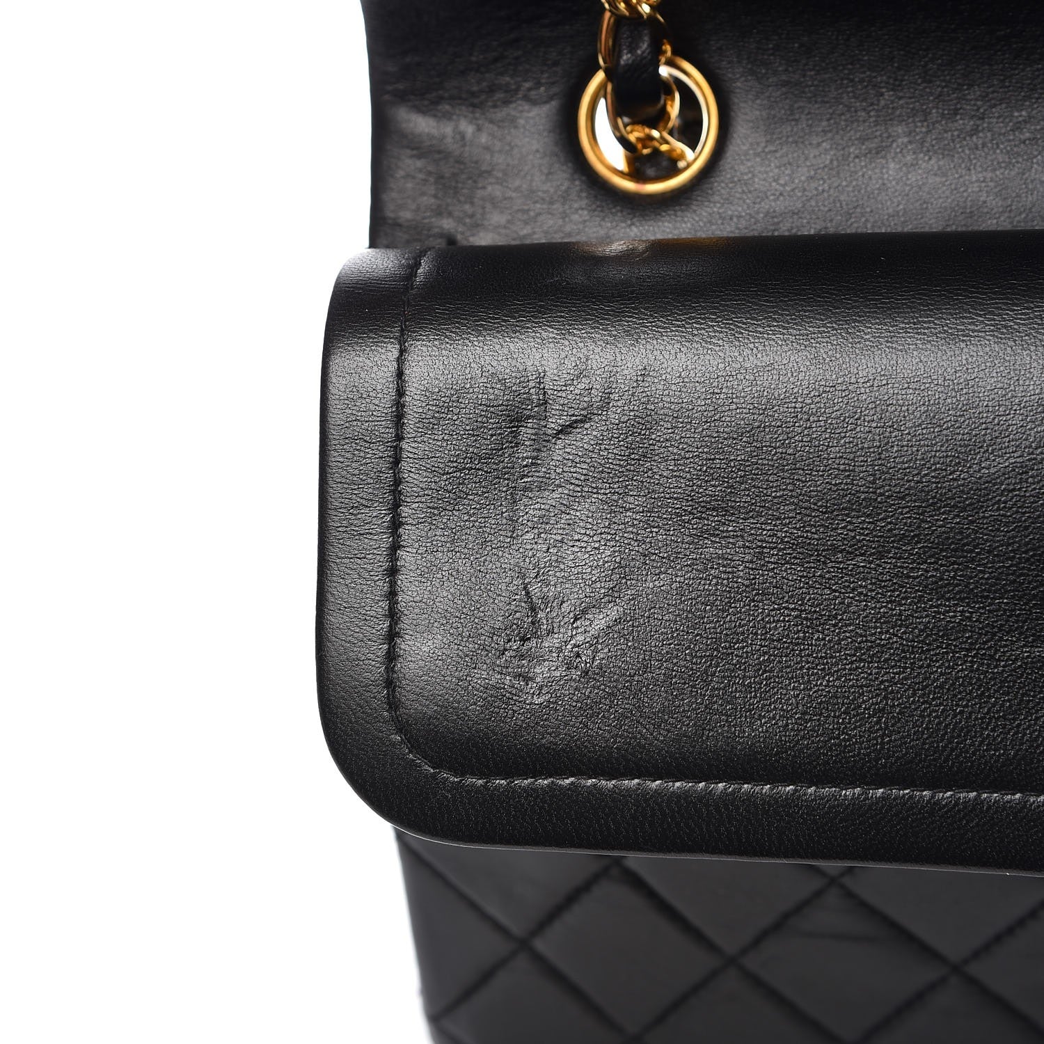 Chanel Lambskin Quilted Medium Double Flap Black 10 of 10