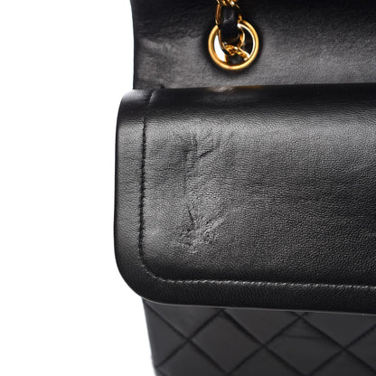 Chanel Lambskin Quilted Medium Double Flap Black 10 of 10